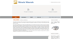 Desktop Screenshot of miracleminerals.com.pk