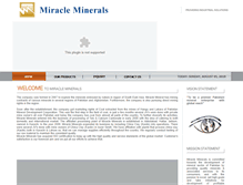 Tablet Screenshot of miracleminerals.com.pk